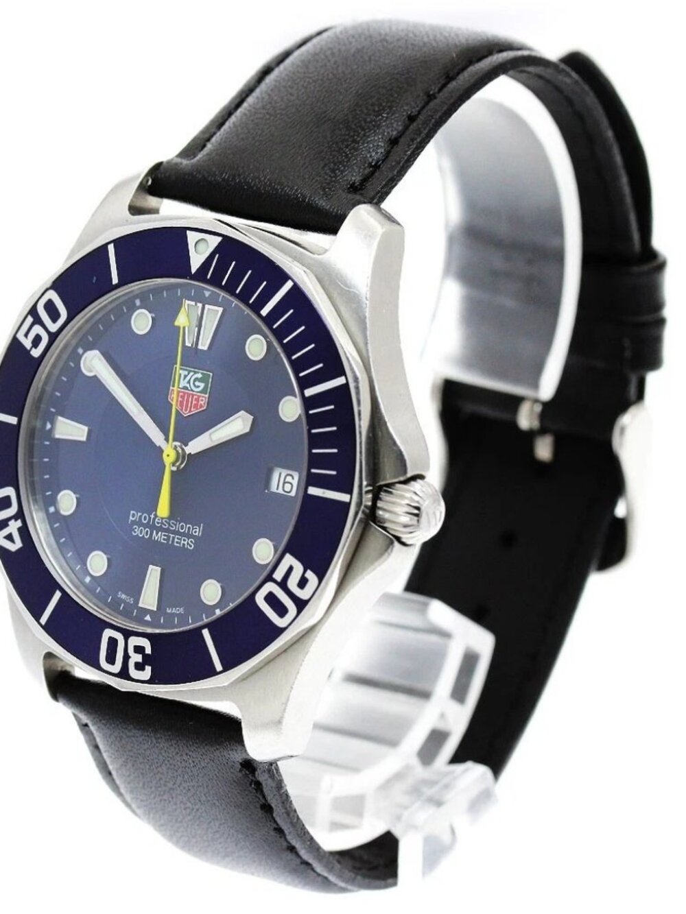 TAG HEUER Aqua racer WAB1112 Date blue Dial Quartz Men's Watch_968813